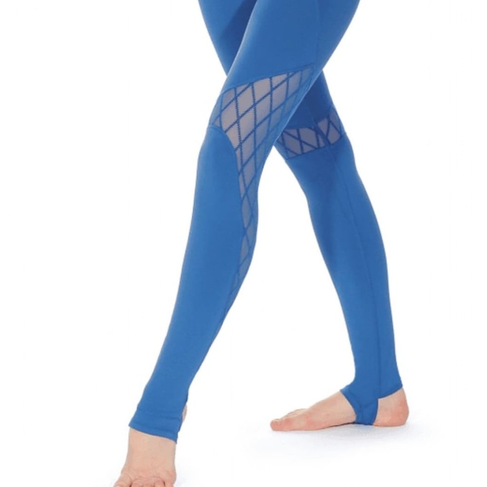 Bloch Adult Diamond Mesh Stirrup Legging